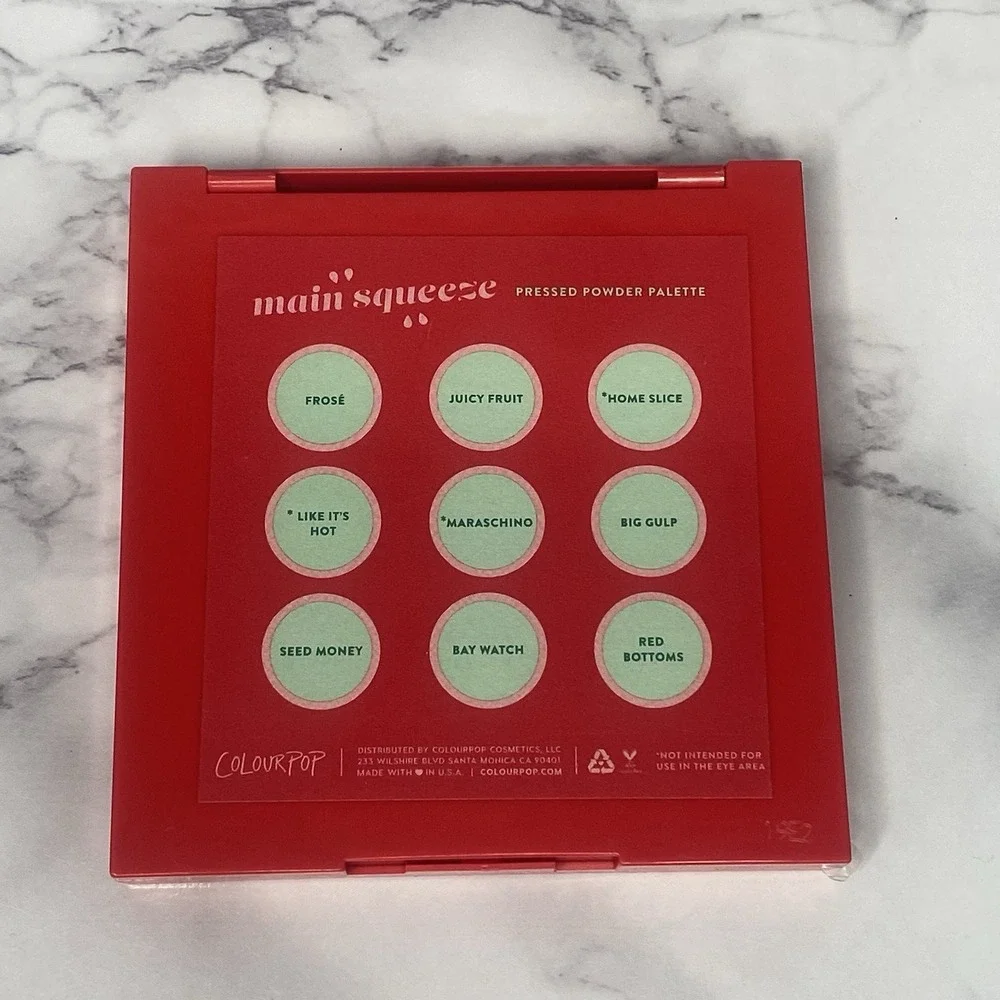 Colourpop‎ Main Squeeze 9 Pan Eyeshadow Palette NWOB Limited Edition
